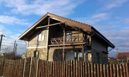Дом в стиле шале, строительство каркасных домов в стиле шале Киев, дом из натуральных материалов, Деревянный дом Киев, Какой дом лучше построить?
